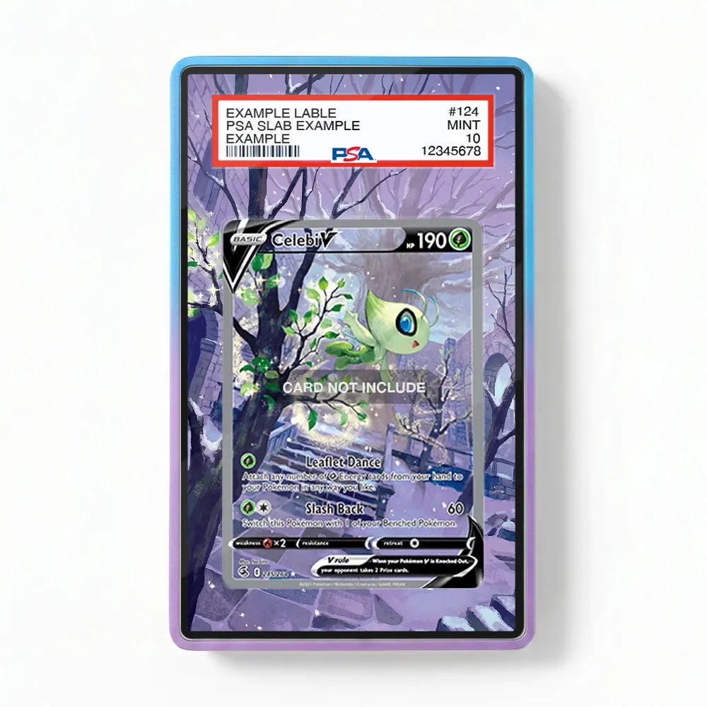 Celebi V 245-264 SIR SAR Fusion Strike Alternate Art Extended Art Display Cases - PSA Graded Guard Case - Front View