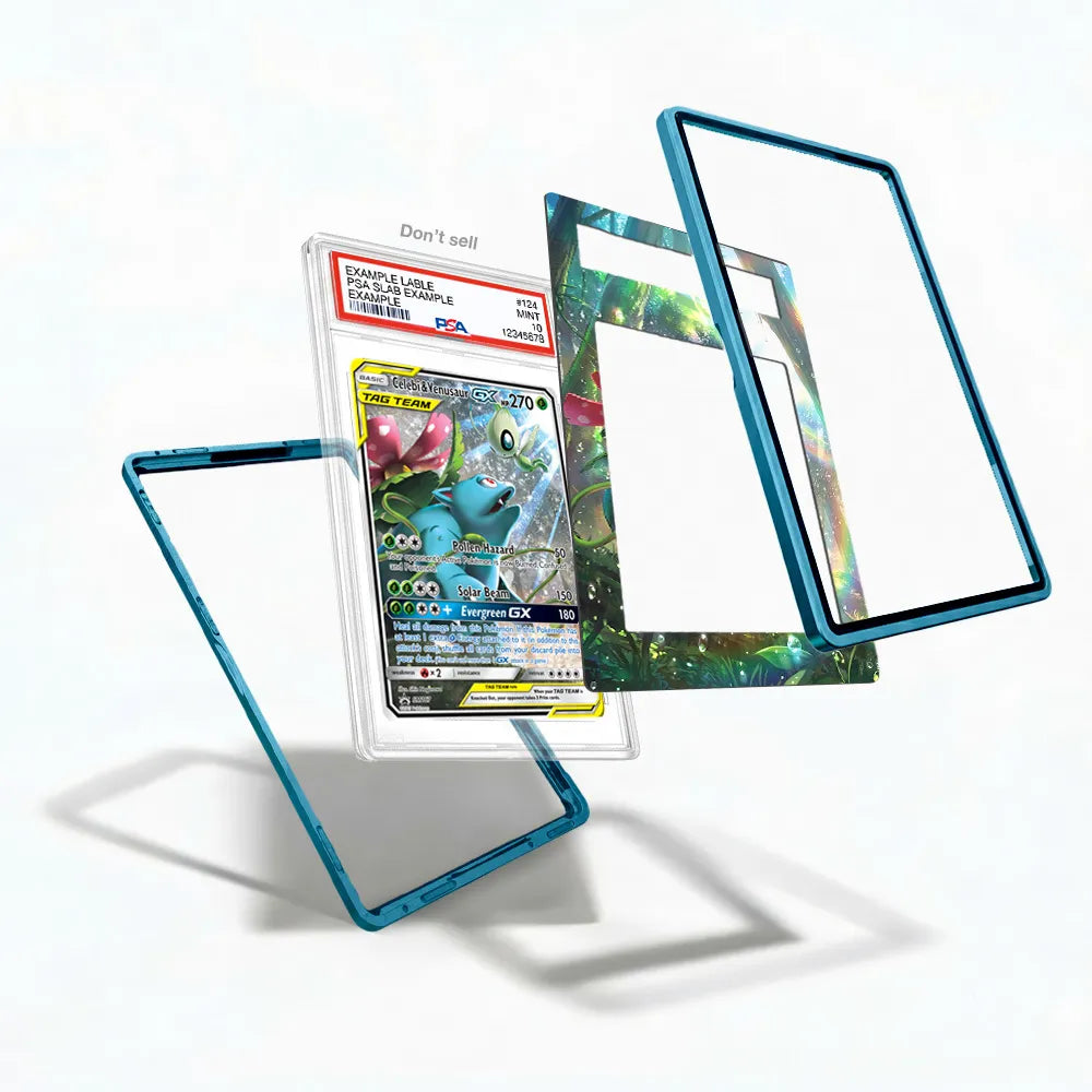 Celebi & Venusaur GX SM167 Promo Extended Art Display Cases - PSA Slab Case - Detail View