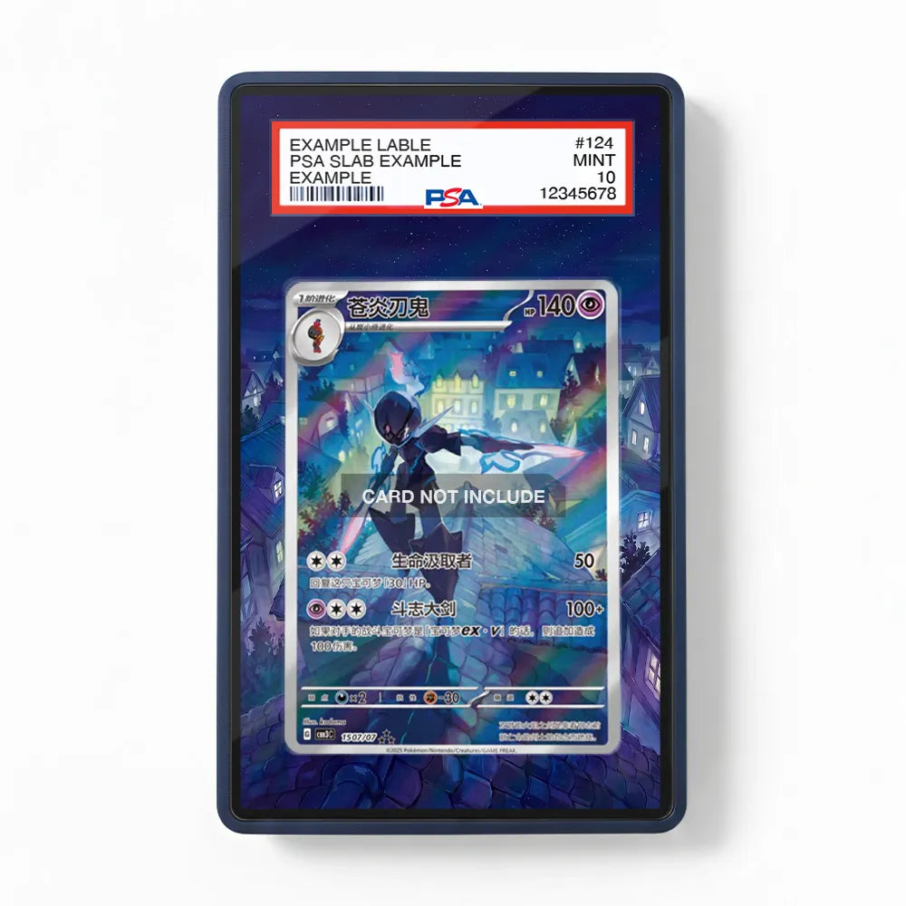 Ceruledge 1507-07 Gem Pack 3 Chinese Exclusive Extended Art Display Cases - PSA Slab Case - Front View