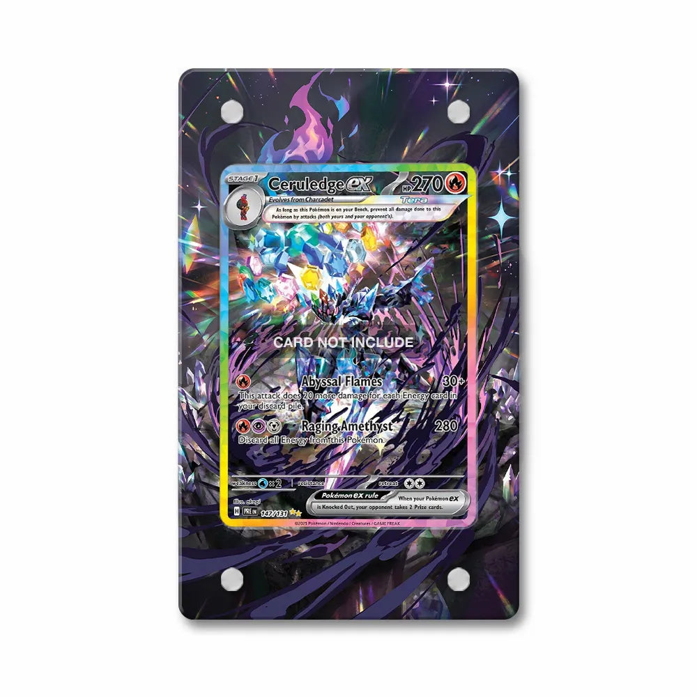 Ceruledge ex 147-131 Special Illustration Rare PRE Extended Art Display Cases - Magnetic Case - Front View