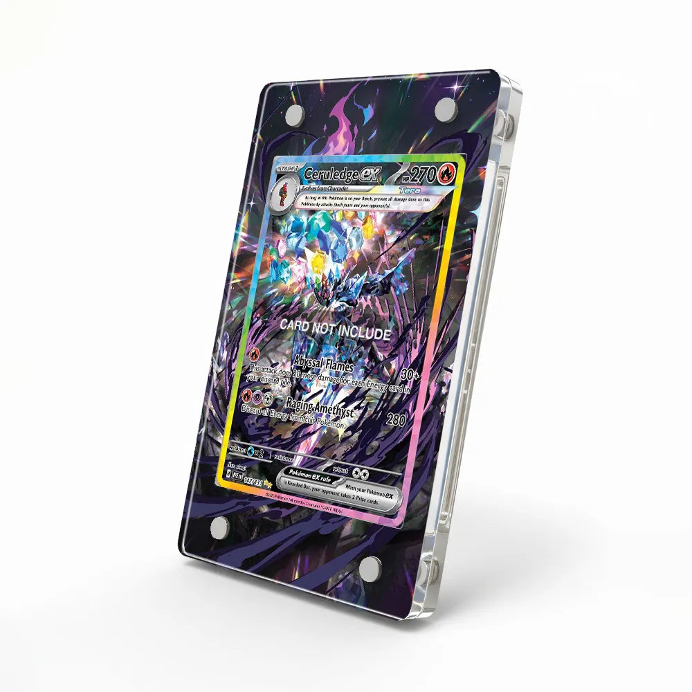 Ceruledge ex 147-131 Special Illustration Rare PRE Extended Art Display Cases - Magnetic Case - Side View