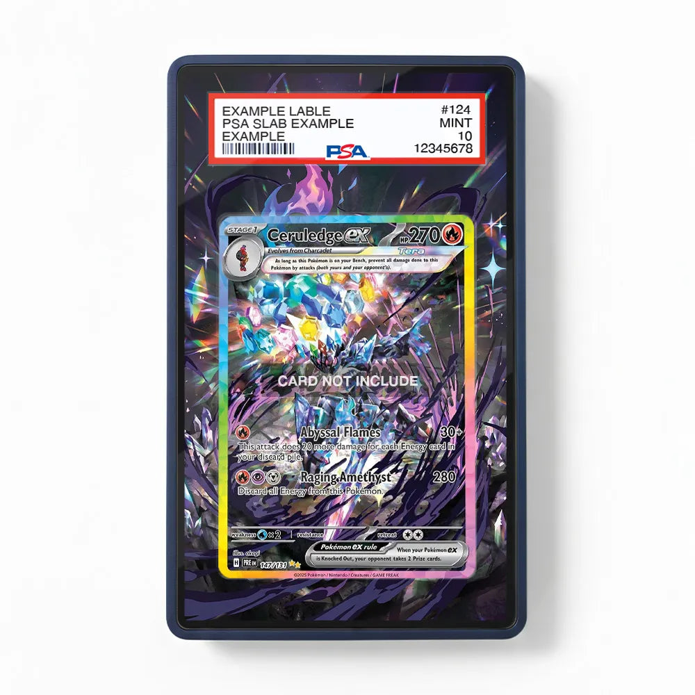 Ceruledge ex 147-131 Special Illustration Rare PRE Extended Art Display Cases - PSA Slab Case - Front View