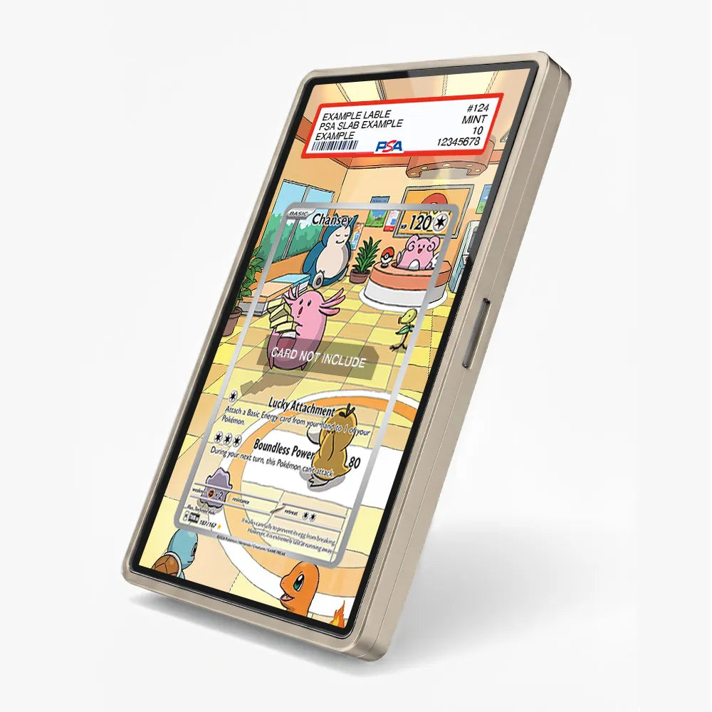 Chansey 187-167 IR AR Twilight Masquerade Extended Art Display Cases - PSA Slab Case - Side View