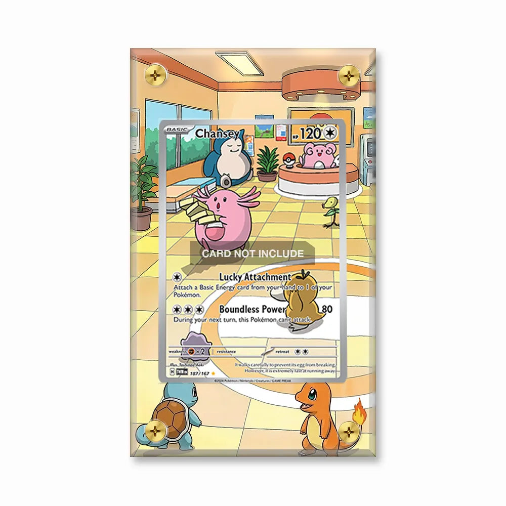 Chansey 187-167 IR AR Twilight Masquerade Extended Art Display Cases - Screws Case - Front View