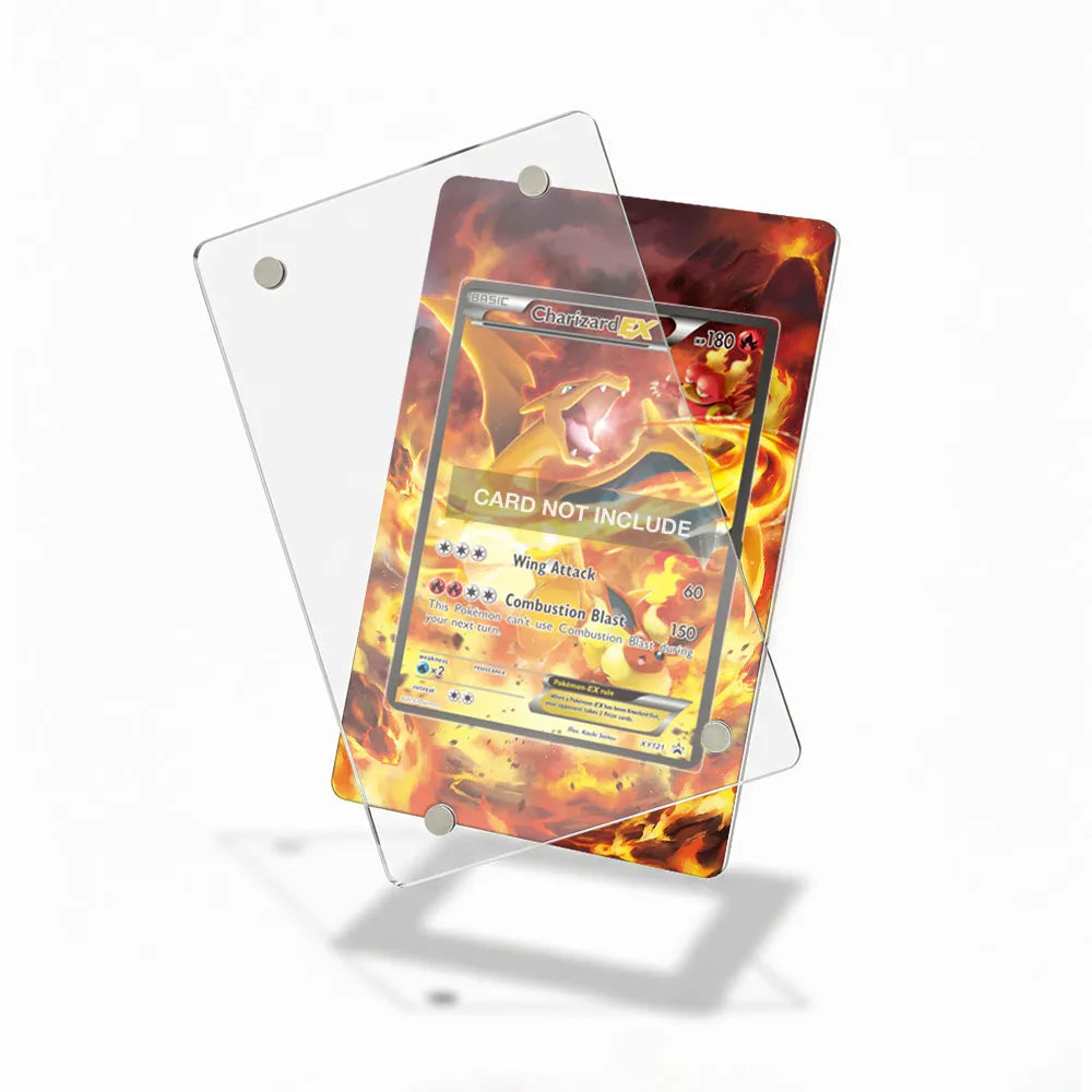 Charizard-EX XY121 Promo XY Series Extended Art Display Cases - Magnetic Case - Detail View