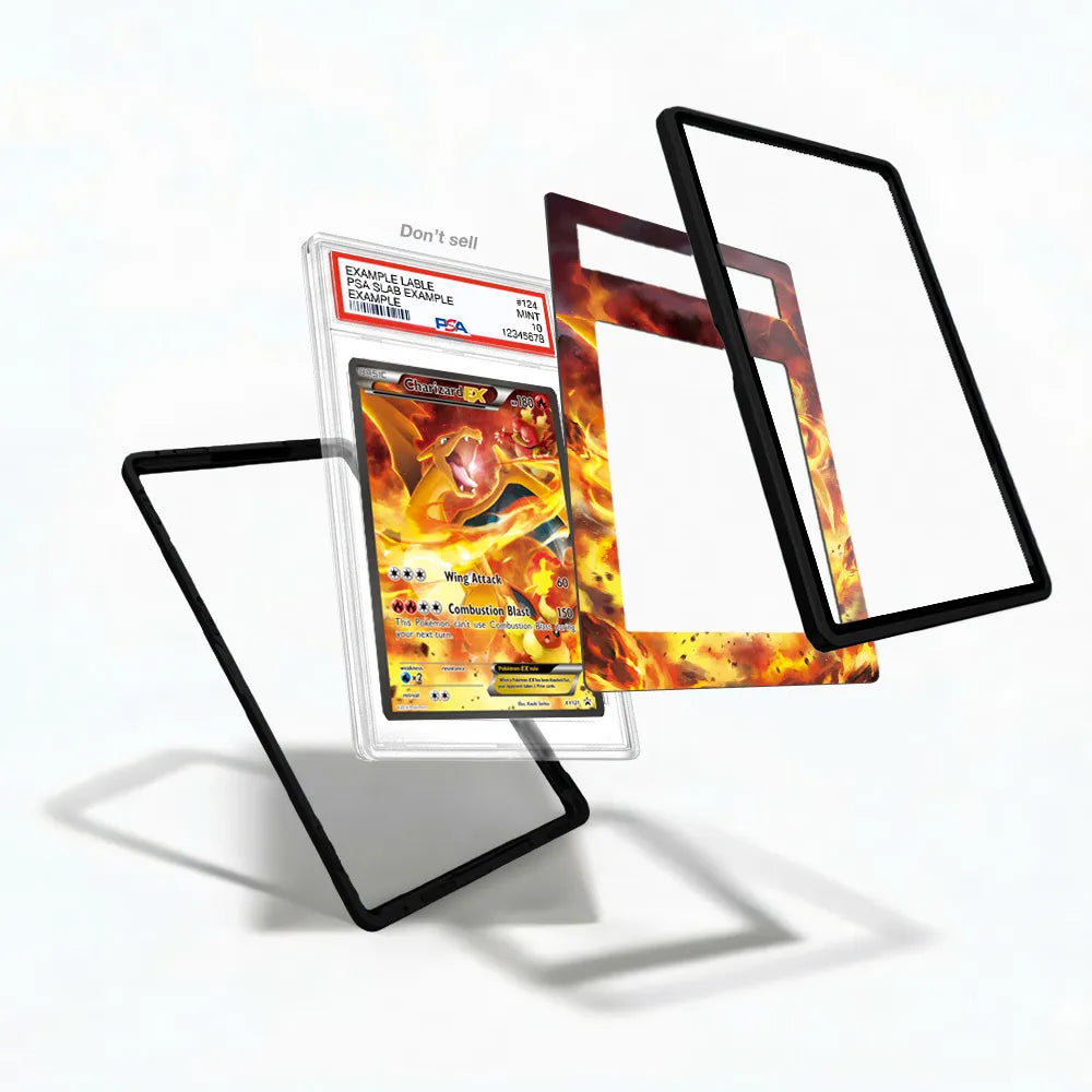 Charizard-EX XY121 Promo XY Series Extended Art Display Cases - PSA Slab Case - Detail View