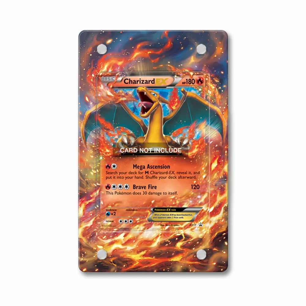 Charizard-EX XY17 Promo XY Series Extended Art Display Cases - PSA Slab Case - Front View