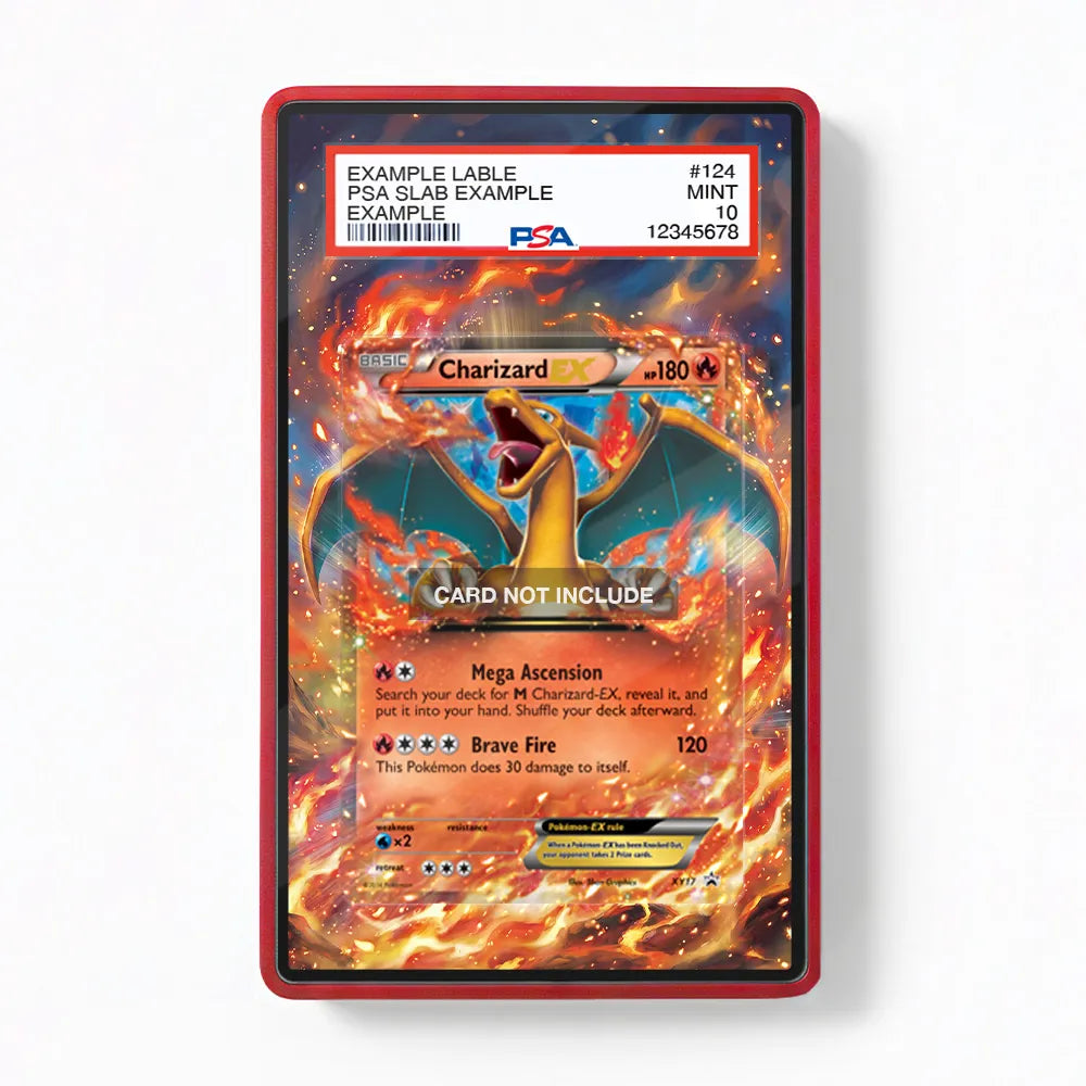 Charizard-EX XY17 Promo XY Series Extended Art Display Cases - PSA Slab Case - Front View