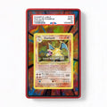 Charizard 4-102 Base Set Extended Art Display Cases - PSA Slab Case - Front View