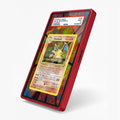 Charizard 4-102 Base Set Extended Art Display Cases - PSA Slab Case - Side View