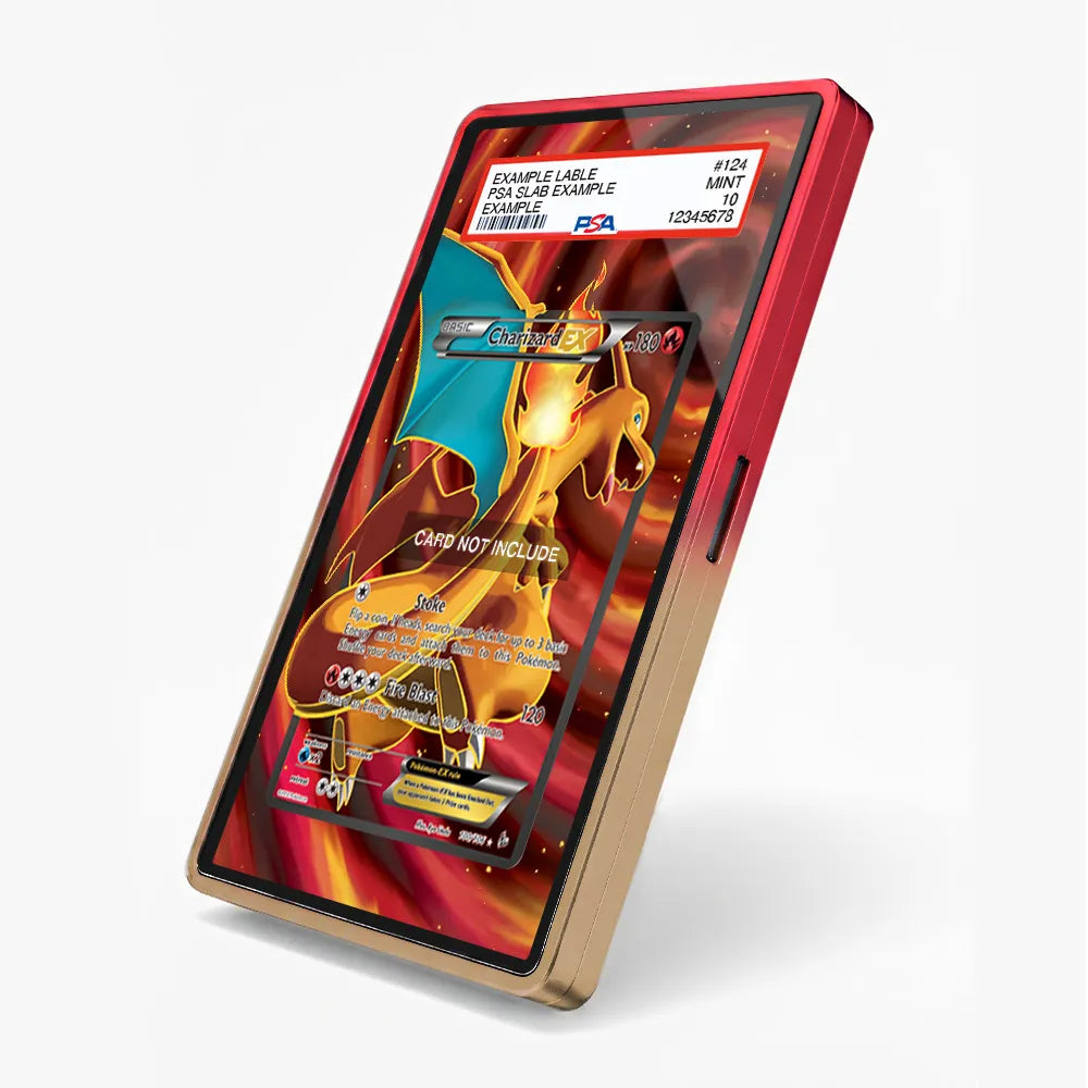 Charizard EX 100-106 XY-Flashfire Extended Art Display Cases - PSA Slab Case - Side View