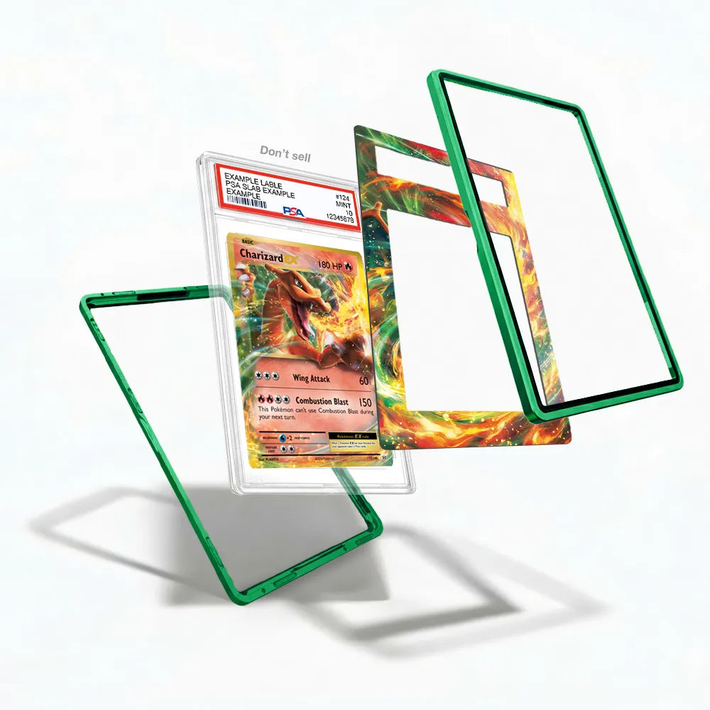 Charizard EX 11-106 Flashfire Extended Art Display Cases - PSA Slab Case - Detail View
