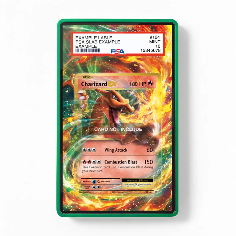 Charizard EX 11-106 Flashfire Extended Art Display Cases - PSA Slab Case - Front View
