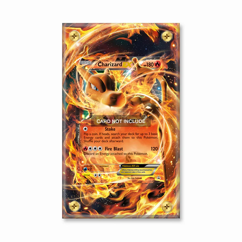 Charizard EX XY29 XY Promo Series Extended Art Display Cases - Screws Case - Front View