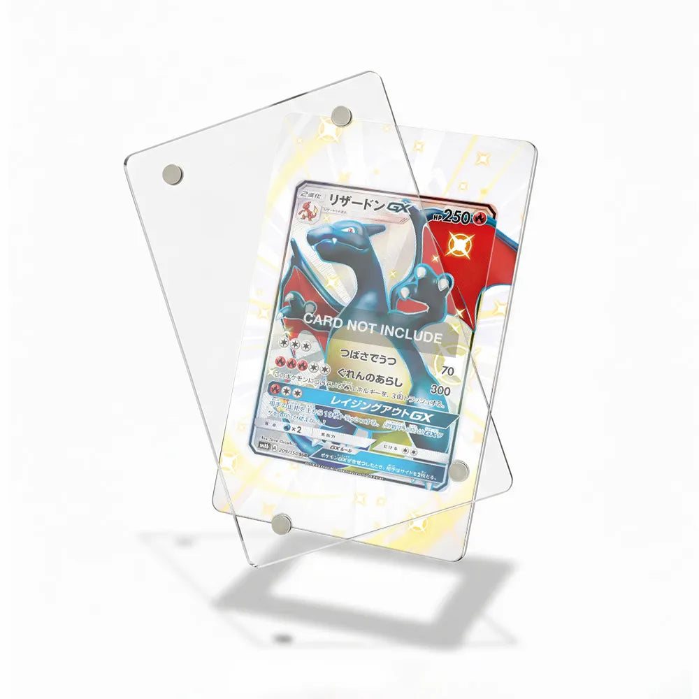 Charizard GX 209-150 SM Black Star Promos Extended Art Display Cases - Magnetic Case - Detail View