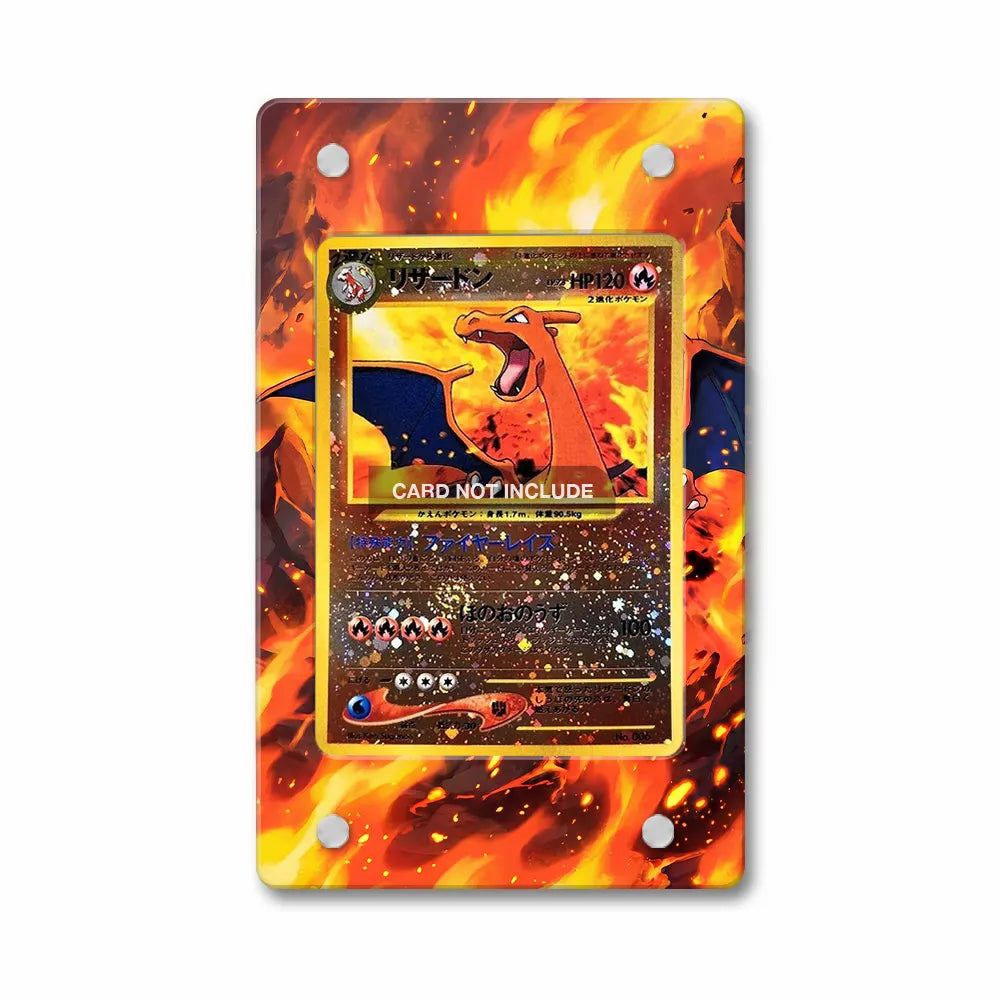 Charizard Holo No.006 Expansion Pack JP Extended Art Display Cases - PSA Slab Case - Front View