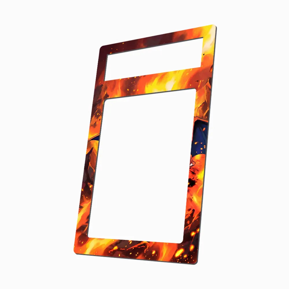 Charizard Holo No.006 Expansion Pack JP Extended Art Display Cases - PSA Metal Art Only - Side View