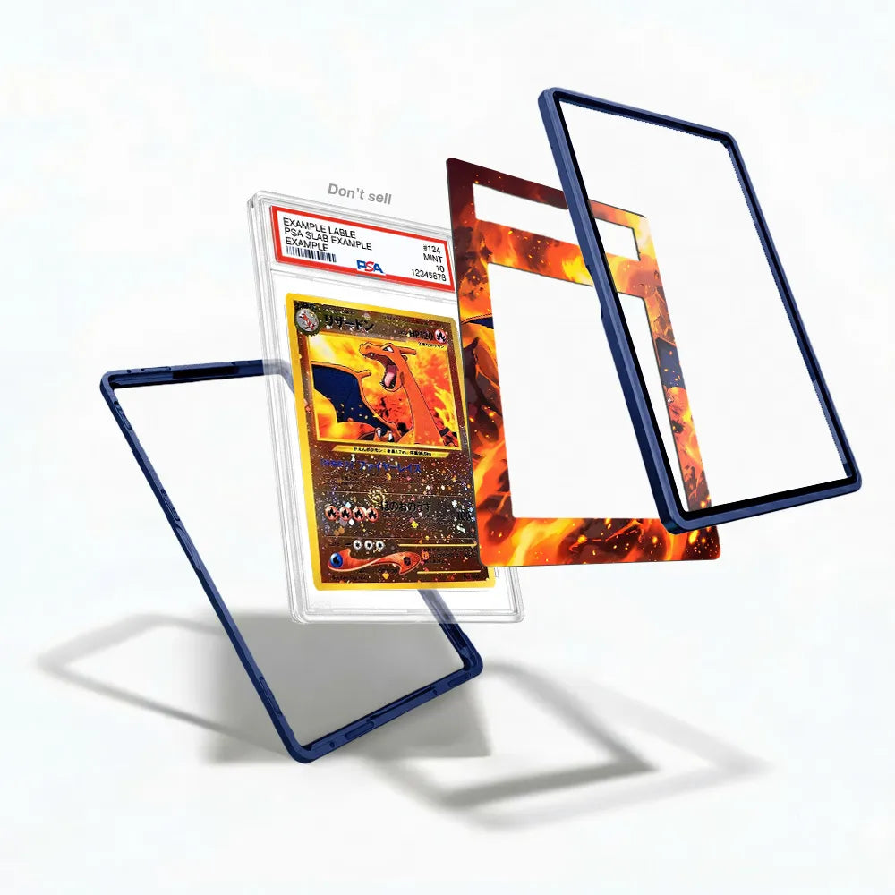 Charizard Holo No.006 Expansion Pack JP Extended Art Display Cases - PSA Slab Case - Detail View