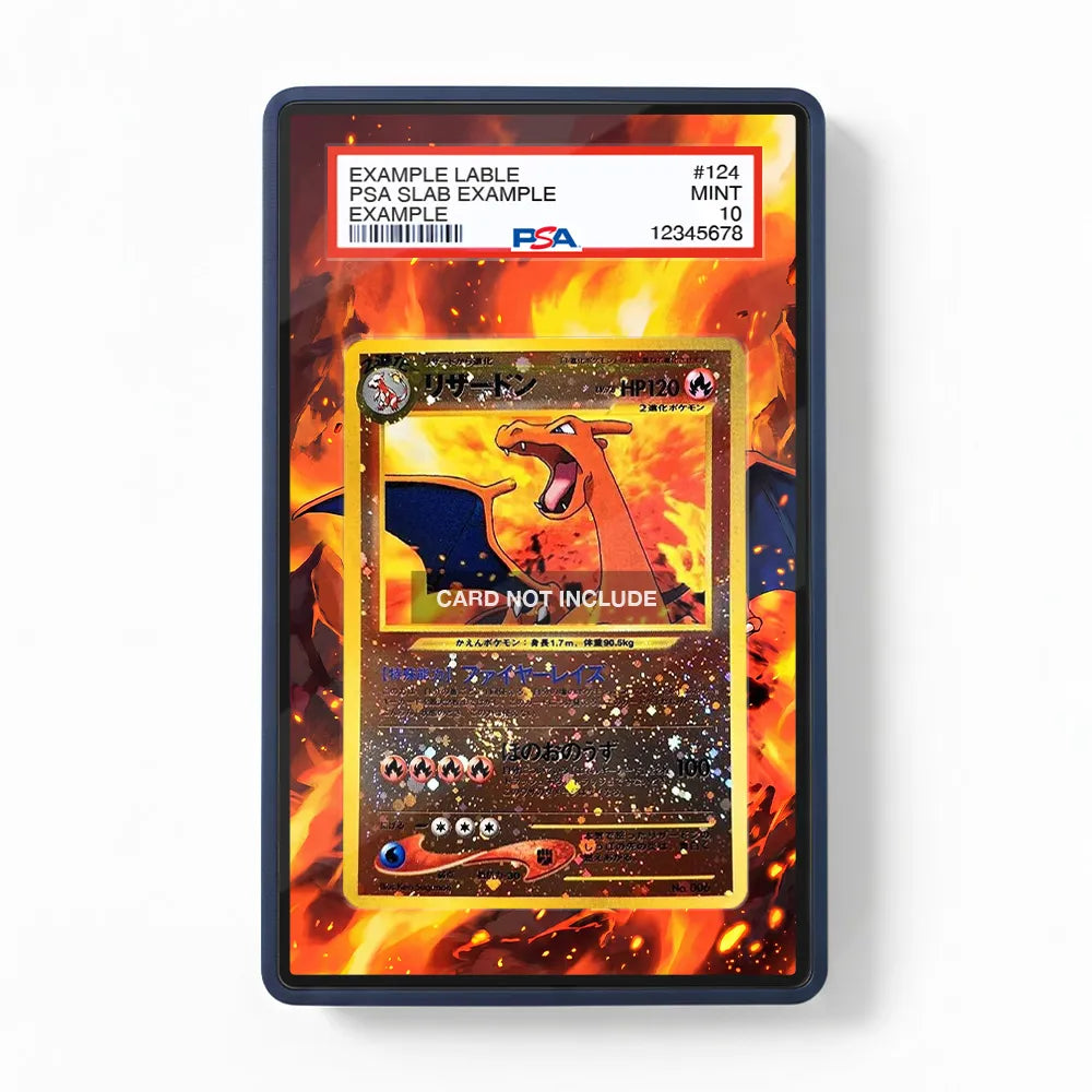 Charizard Holo No.006 Expansion Pack JP Extended Art Display Cases - PSA Slab Case - Front View