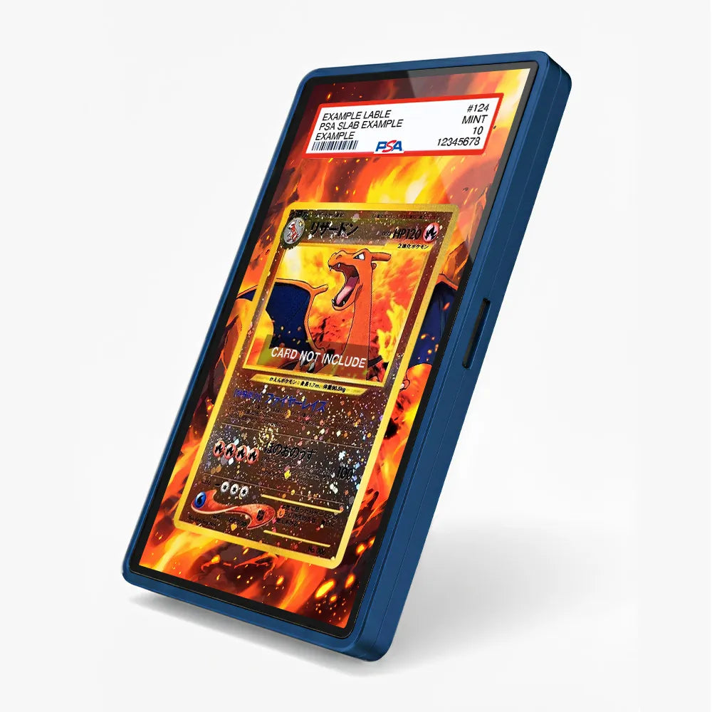 Charizard Holo No.006 Expansion Pack JP Extended Art Display Cases - PSA Slab Case - Side View