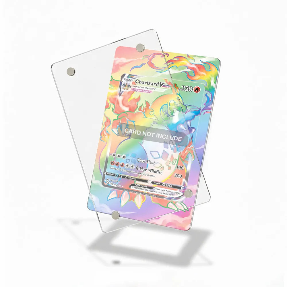 Charizard VMAX 074-073 Champion's Path Extended Art Display Cases - Magnetic Case - Detail View