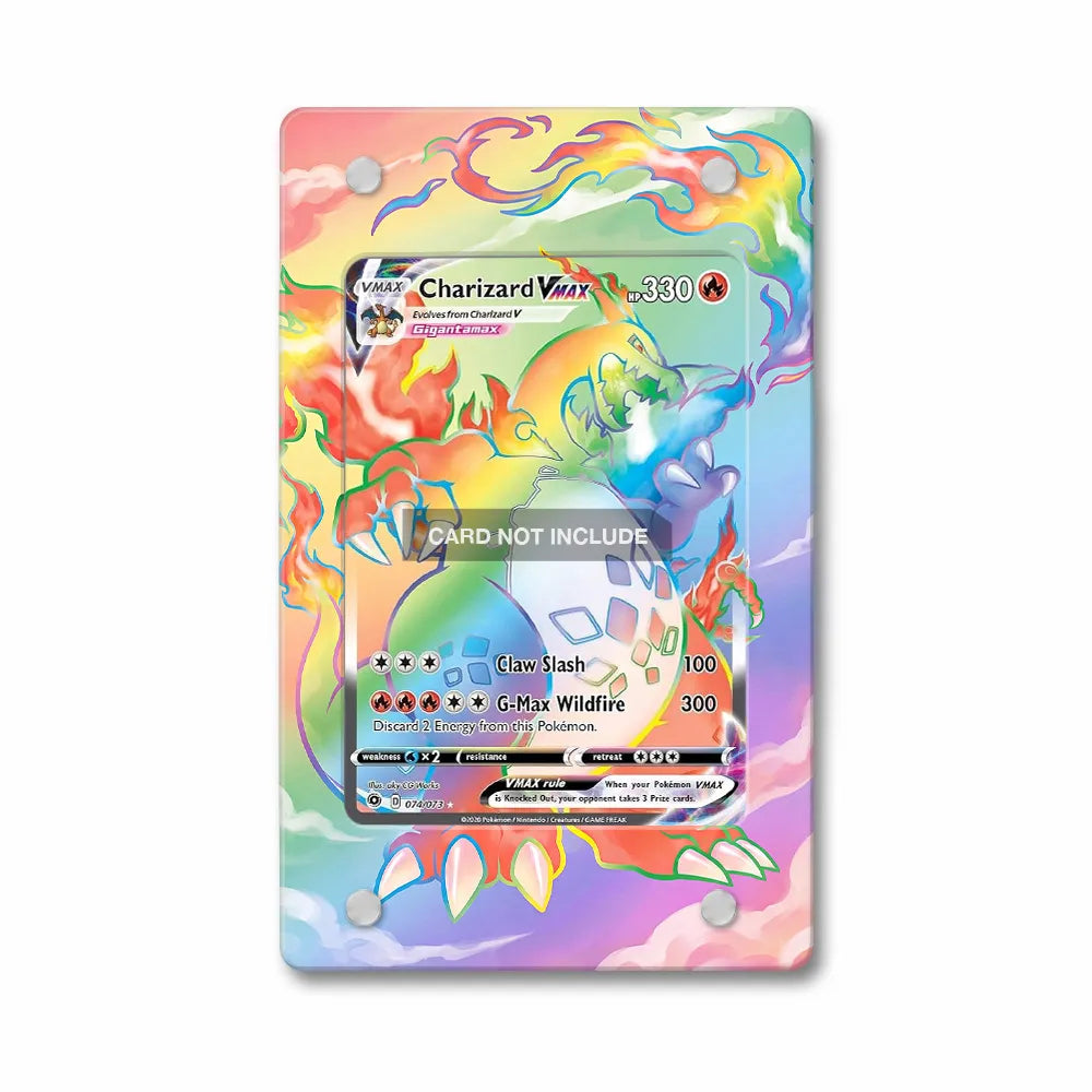 Charizard VMAX 074-073 Champion's Path Extended Art Display Cases - Magnetic Case - Front View