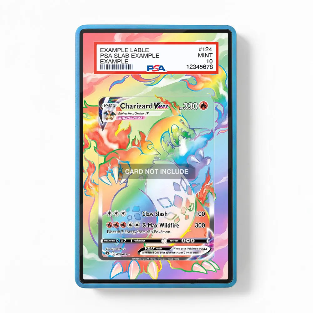Charizard VMAX 074-073 Champion's Path Extended Art Display Cases - PSA Slab Case - Front View