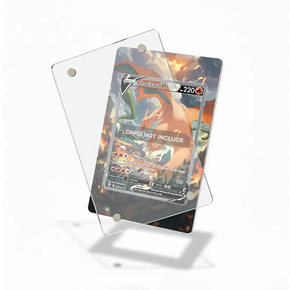Charizard V 154-172 SIR SAR Brilliant Stars Alternate Art Extended Art Display Cases - Magnetic Case - Detail View