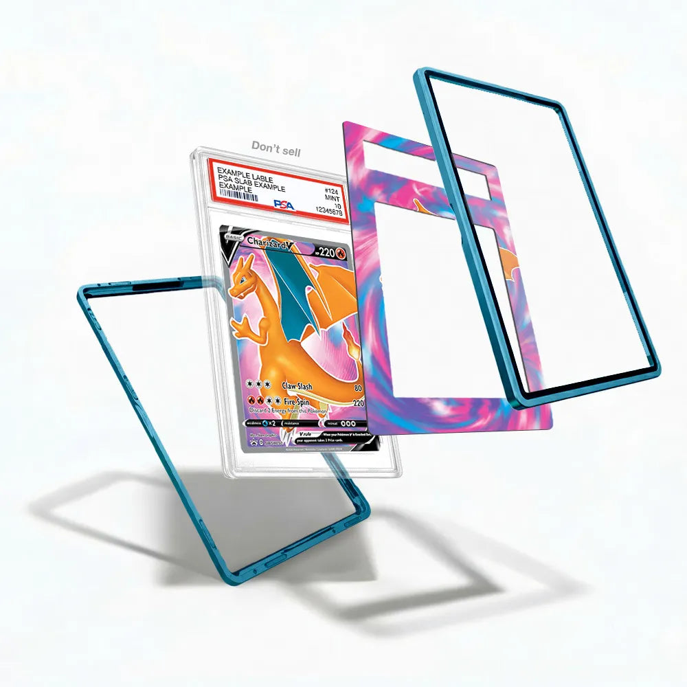 Charizard V SWSH050 Sword & Shield Promo Extended Art Display Cases - PSA Slab Case - Detail View