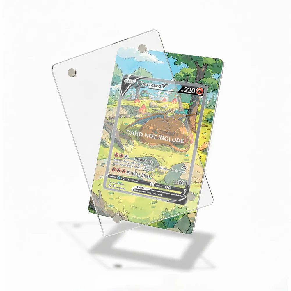 Charizard V SWSH 260 Promo Extended Art Display Cases - Magnetic Case - Detail View