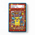 Charizard X Pikachu Poncho 207 XY-P Promo JP Extended Art Display Cases - PSA Slab Case - Front View