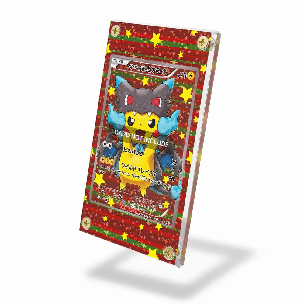 Charizard X Pikachu Poncho 207 XY-P Promo JP Extended Art | PSA Graded Guard Display Case, Magnetic Display Case, Screws Display Case