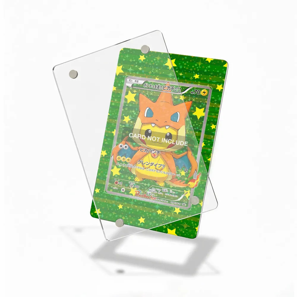 Charizard Y Pikachu Poncho 207 XY-P Promo JP Extended Art Display Cases - Magnetic Case - Detail View