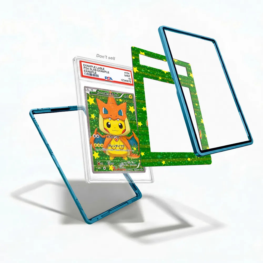 Charizard Y Pikachu Poncho 207 XY-P Promo JP Extended Art Display Cases - PSA Slab Case - Detail View
