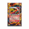 Charizard ex 105-112 EX FireRed & LeafGreen Pokemon Cards Extended Art Display Cases - Screws Case - Front View