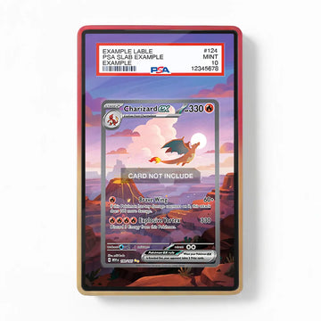 Charizard ex 199-165 SIR SAR Pokemon 151 Extended Art Display Cases - PSA Graded Guard Case - Front View