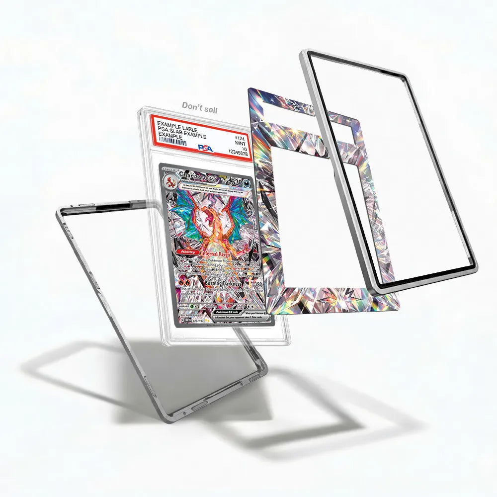 Charizard ex 223-197 SIR SAR Obsidian Flames Extended Art Display Cases - PSA Slab Case - Detail View