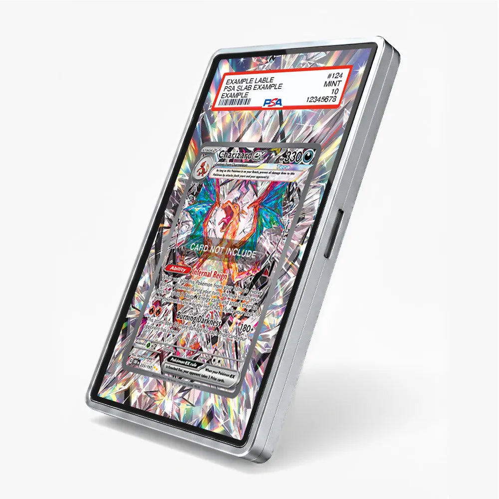 Charizard ex 223-197 SIR SAR Obsidian Flames Extended Art Display Cases - PSA Slab Case - Side View