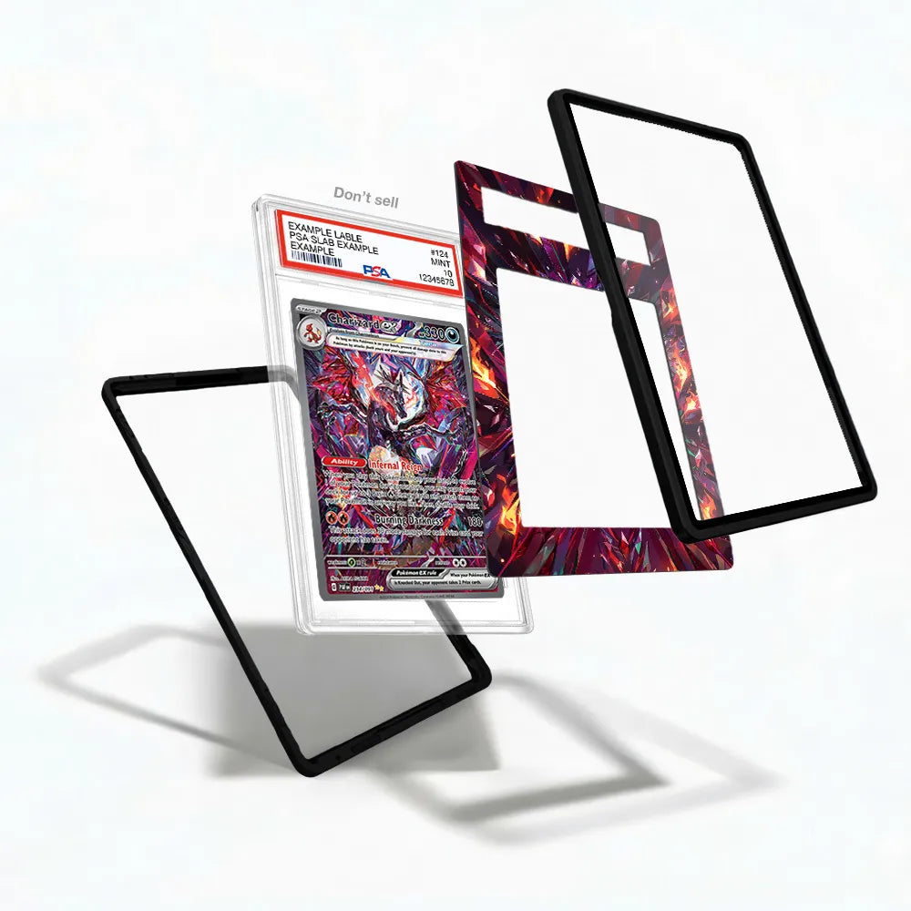 Charizard ex 234-091 SIR SAR Paldean Fates Extended Art Display Cases - PSA Slab Case - Detail View