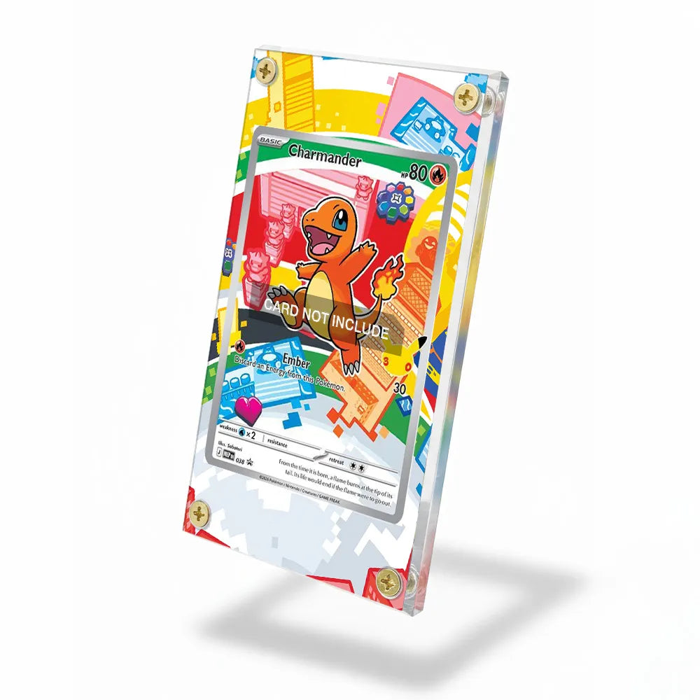 Charmander 038 Promo MEP Extended Art Display Cases - Screws Case - Side View