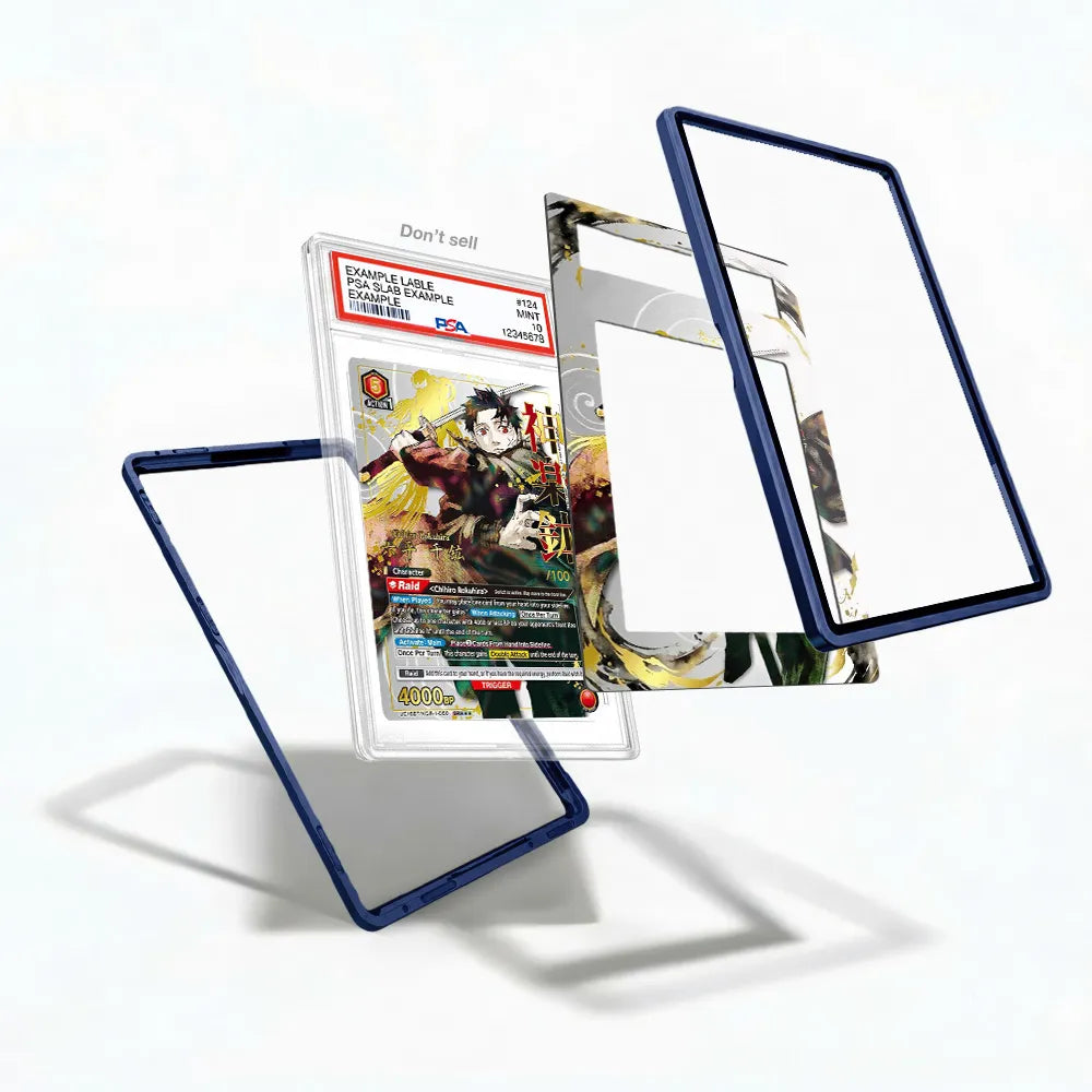 Chihiro Rokuhira UE16BT-KGR-1-060 Japanese BT Extended Art Display Cases - PSA Slab Case - Detail View