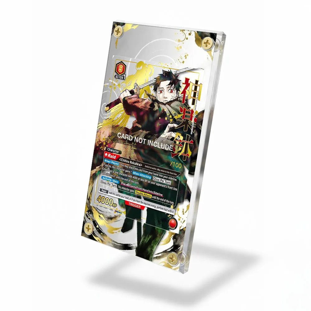 Chihiro Rokuhira UE16BT-KGR-1-060 Japanese BT Extended Art Display Cases - Screws Case - Side View