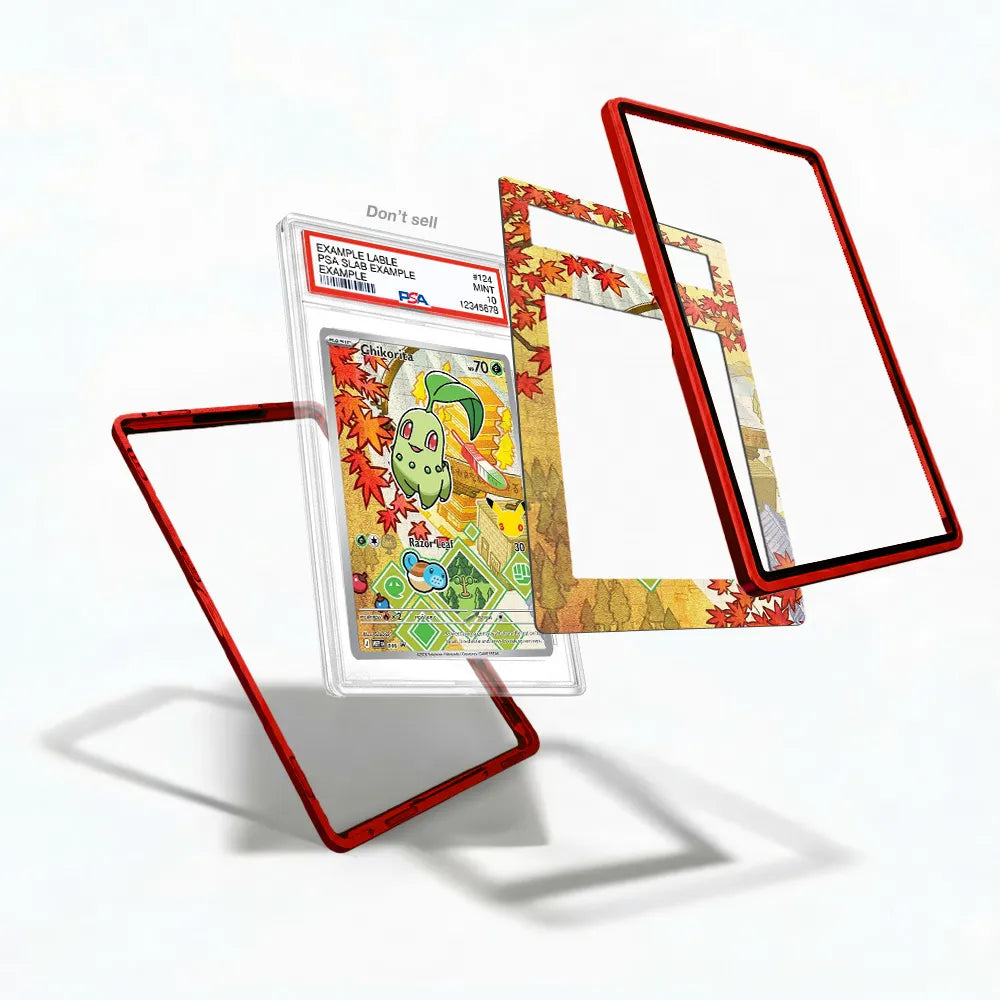 Chikorita 046-J Japanese Promo Extended Art Display Cases - PSA Slab Case - Detail View