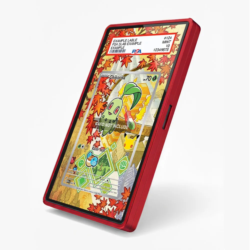 Chikorita 046-J Japanese Promo Extended Art Display Cases - PSA Slab Case - Side View