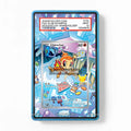 Chimchar 011-30th-P Promo 30th Anniversary Pokemon Cards Custom Art Display Cases - PSA Slab Case - Front View