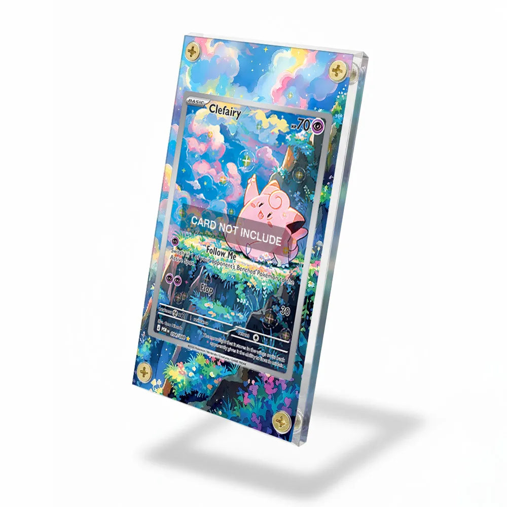 Clefairy AR IR Nihil Zero Perfect Order Extended Art Display Cases - Screws Case - Side View
