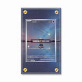 Cleffa 202-197 Obsidian Flames Extended Art Display Cases - Screws Case - Front View