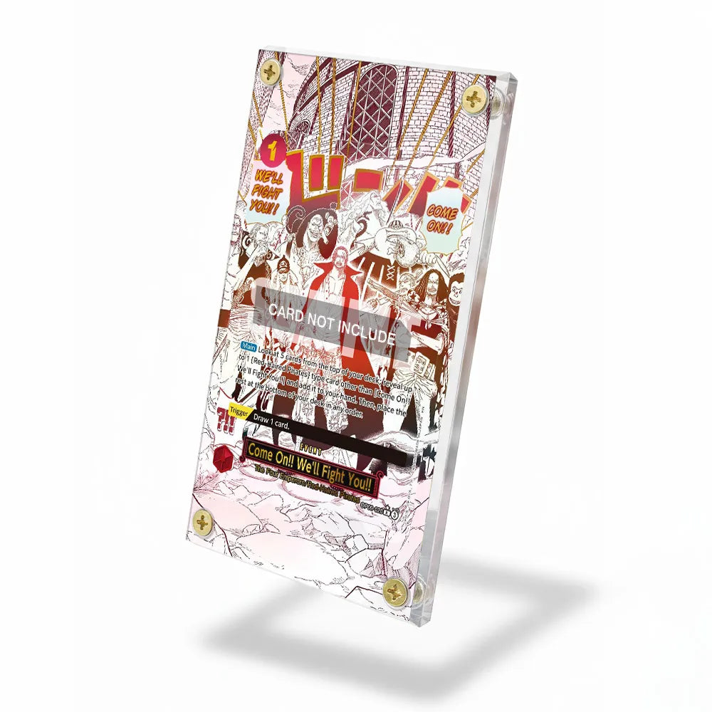 Come On We'll Fight You OP09-020 Extended Art Display Cases - Screws Case - Side View
