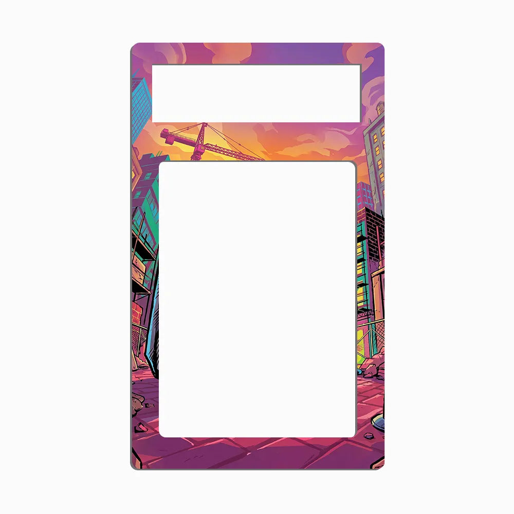 Conkeldurr 127-086 Black & White Extended Art Display Cases - PSA Metal Art Only - Front View