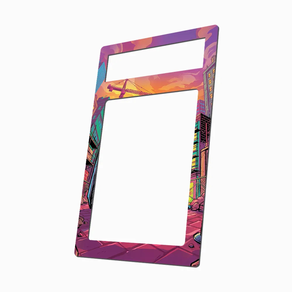 Conkeldurr 127-086 Black & White Extended Art Display Cases - PSA Metal Art Only - Side View